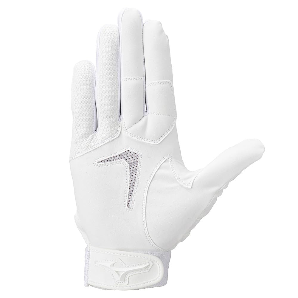 Mizuno High School Baseball Rules JL White X White Baseball/Softball Gloves, Junior, Right-Handed, Compliant, 1EJEY321, Size,