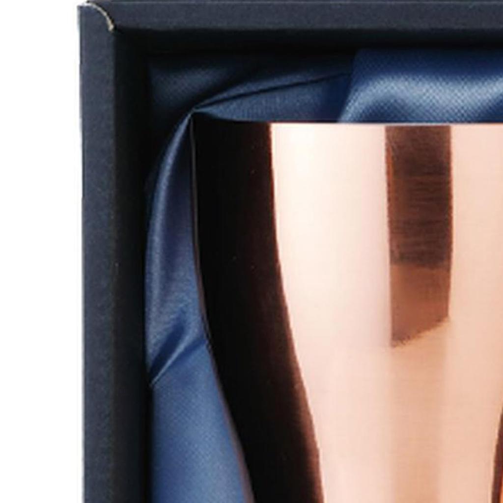Sake Cup Pure Made in Japan J-kitchens-SimpleBag Set, Copper, 2-Piece Set, 440ml,