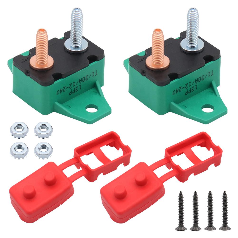 DC 12V - 24V Circuit Breaker Electrical Circuit Breaker Mini Circuit Breaker Automatic Reset Circuit Breaker for Cars Boats
