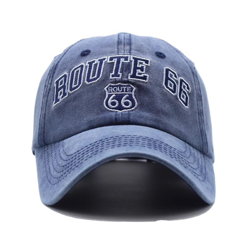 New Embroidered Shark Denim Cap Made Old Washed Trendy Men's Personalized Baseball Cap Women's Sunshade Sunscreen Cap