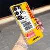 D-Dhl Express Label Phone Case for Samsung S26 S25 S24 S23 S22 S21 FE Plus Ultra Black 2-in-1 Jelly silicone case
