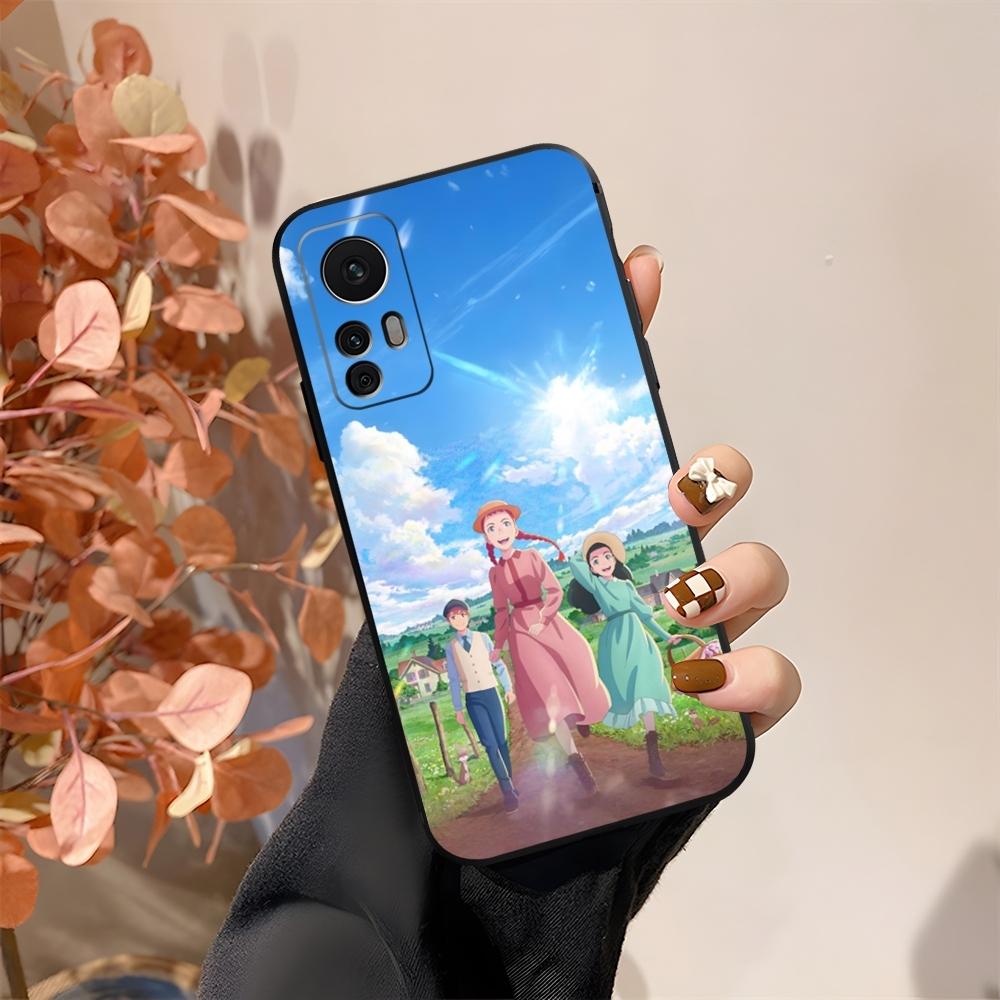 Cartoon Anne auf Green Gables Handyhülle Fundas Für Xiaomi 15 14 12 Lite Pro 13 11t POCO X5 M6 M5 X6 X3 F5 F6 Pro Hülle