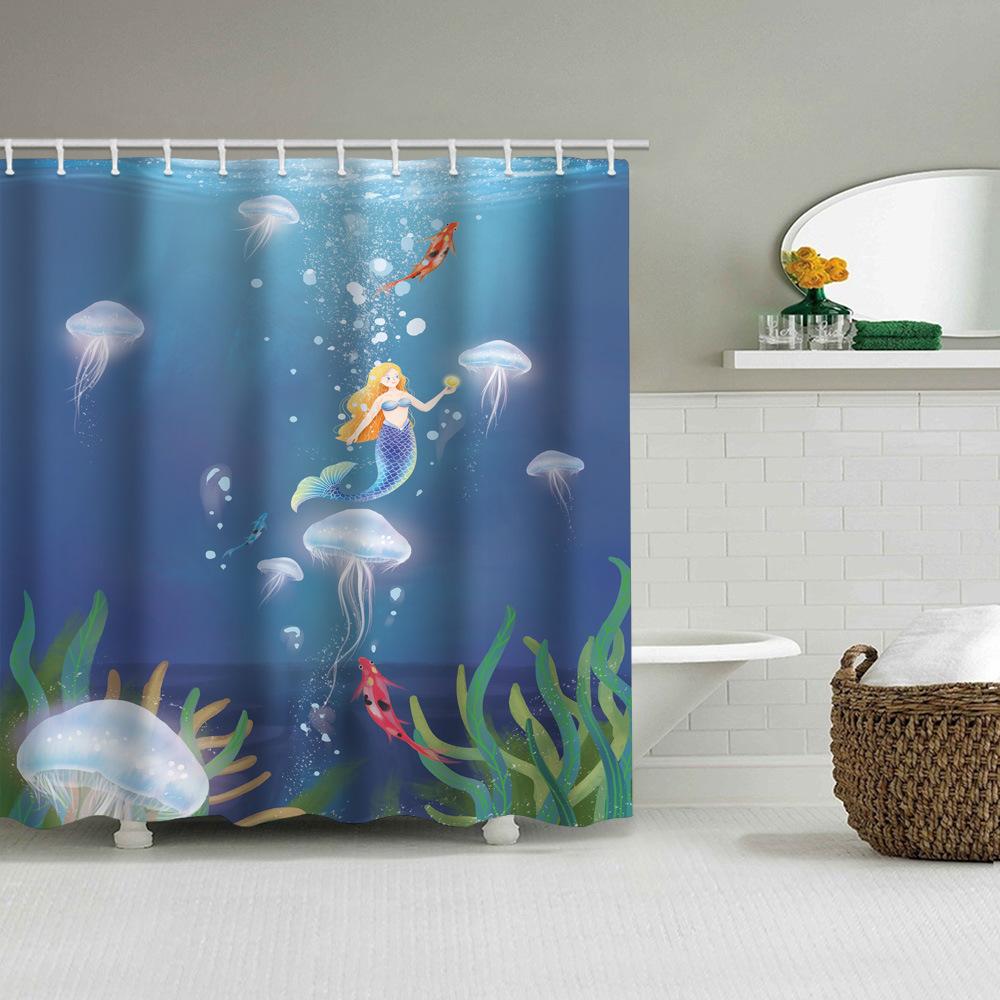 

JINRUN утолщенная водонепроницаемая занавеска для ванной комнаты, устойчивая к плесени, занавеска для душа, занавеска для душевой перегородки, занавеска для душа, занавеска для ванной комнаты, бесплатная перфорация 150*180CM