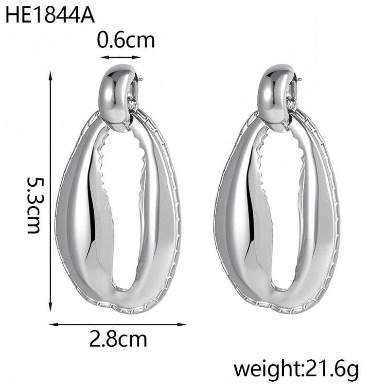 CARLIDANA Fashion Ocean Summer Beach Shell Shaped Earrings Stud Earrings Stainless Steel Earrings Waterproof Jewelry for Women