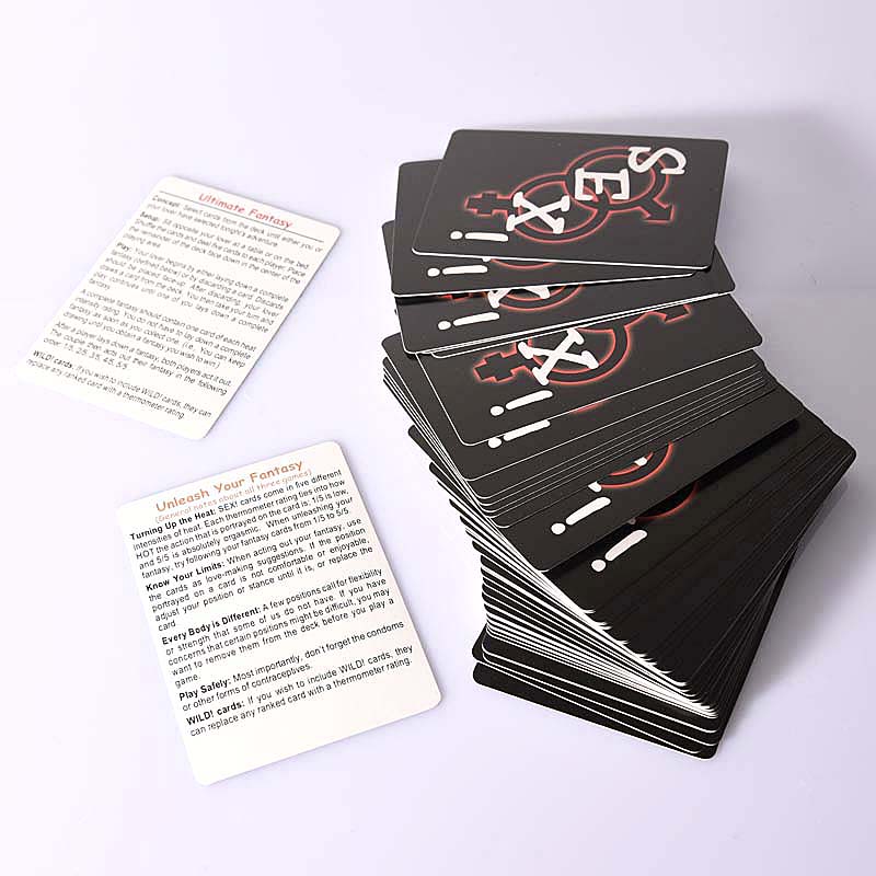 Sex Game Cards Sexual Postion Play Paper Poker for Couple Intimate Toys Bdsm Goods Exotic Set Adults