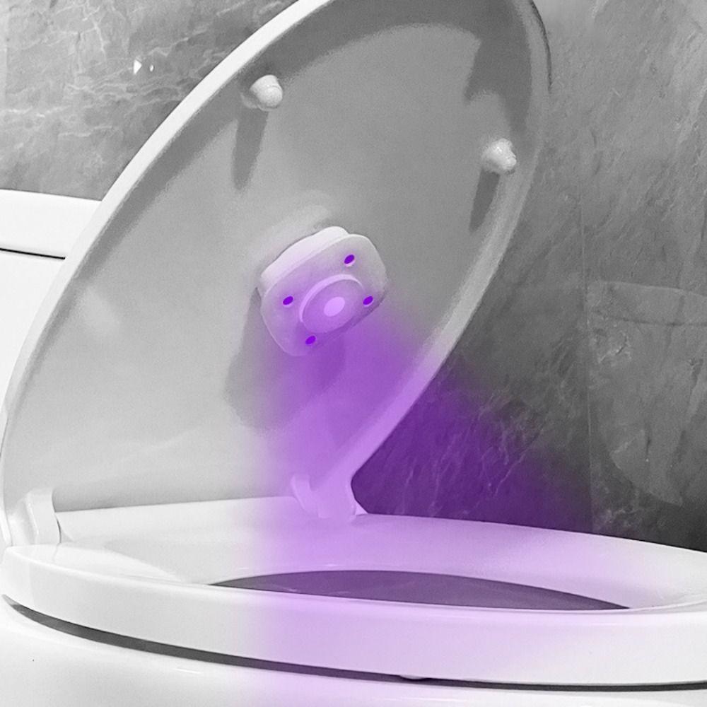

Plastic UV Toilet Disinfection Lamp IP33 Ultraviolet Lamp Intelligent Toilet Sterilizer Travel Two Lamps
