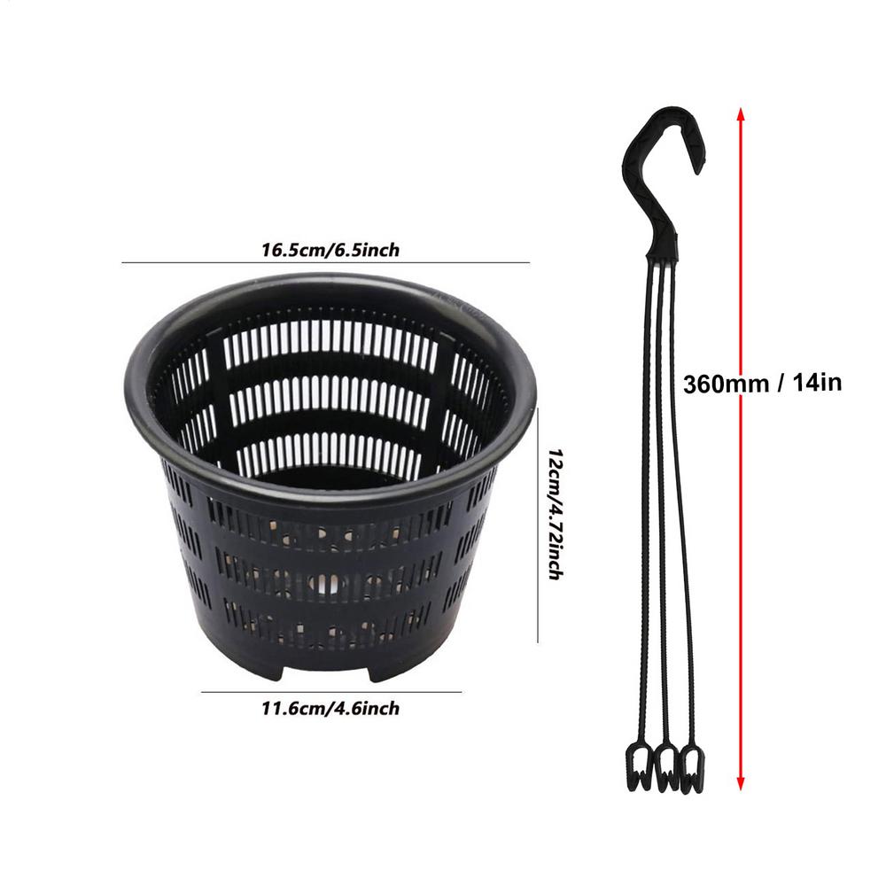 

Orchid Pot 5 Pieces Flowerpot With Drainage Holes Outdoor Planter For Kitchen Bedroom Office Living Room Garden Patio Yard
