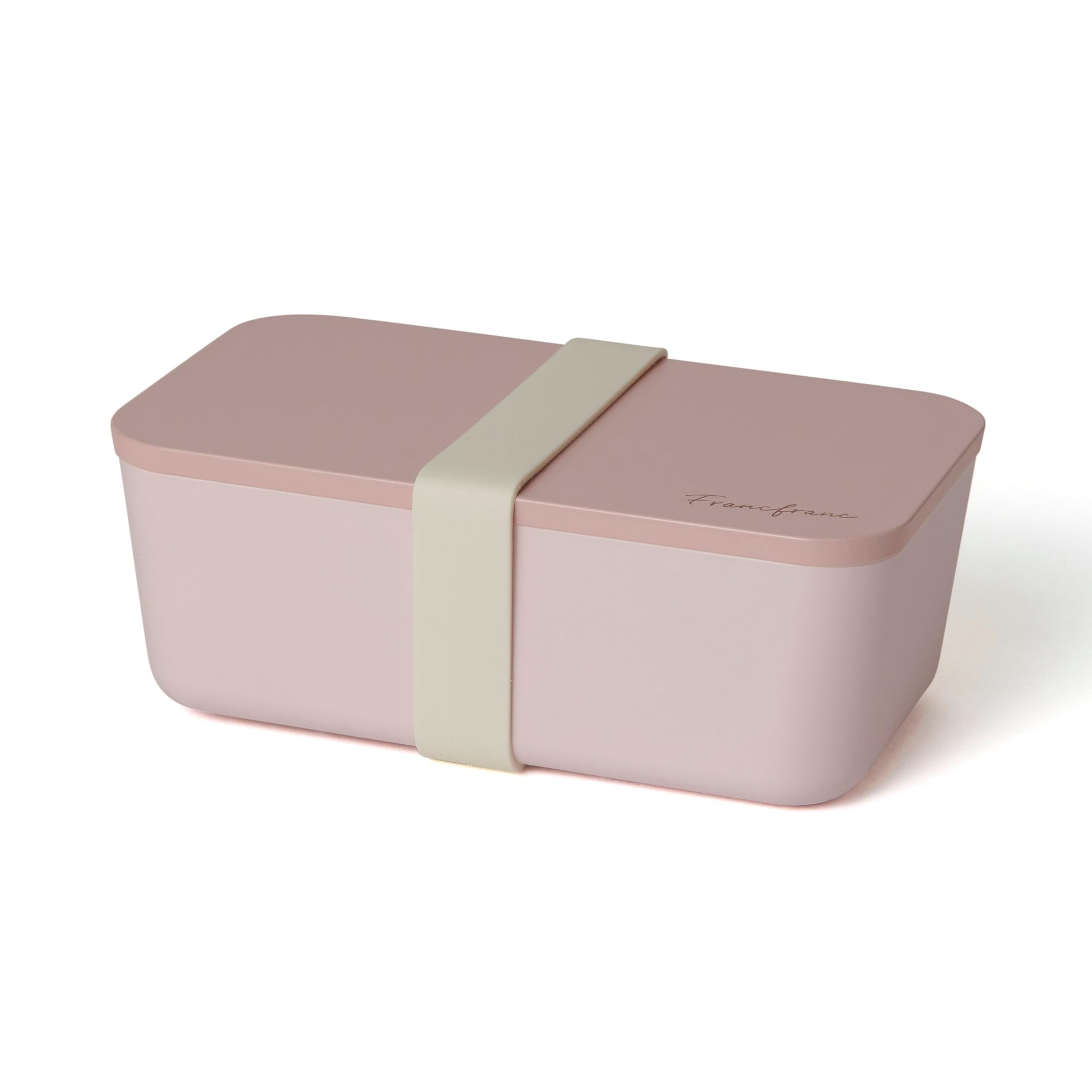 

Francfranc logo lunch dishwasher with dividers box, single-tier, pink, safe, розовый