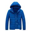 Men's Plus Size Multicolor Lightweight Cotton-Padded Winter Jacket with Detachable Hood