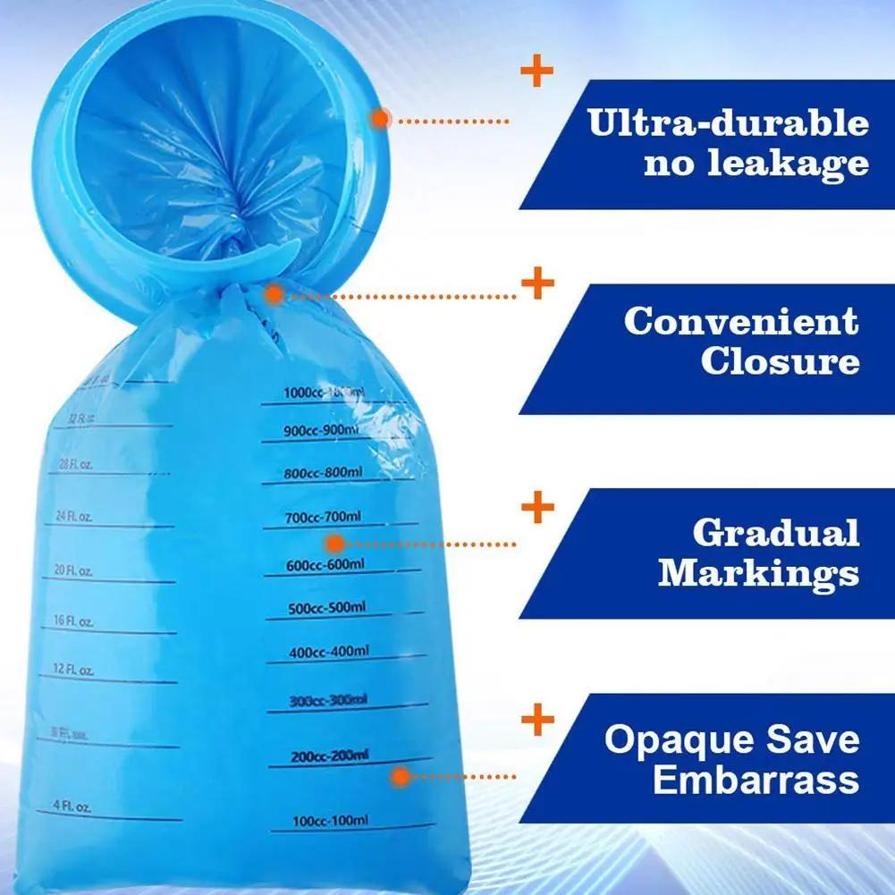 1000ML Einweg-Erbrechenbeutel Tragbar Einweg Reise Auto Flugzeug Reisekrankheit Übelkeit Schwanger Notfall Erbrechen Reinigungsbeutel