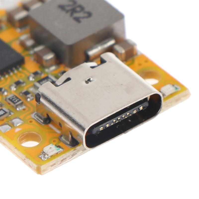 2S Bms Mini Lithium-Ion 18650 Battery Charging Boost Converter Module Type-C Qc Fast Charge Board With Balanced/Indicator