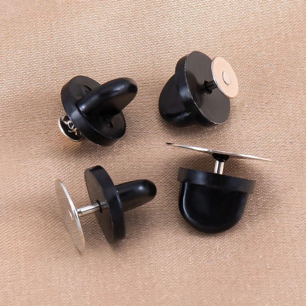 80Sets Secure Clasp Butterfly Clutch Metal Pin Brooch Backing Lapel Pin Holder  Replacement Parts