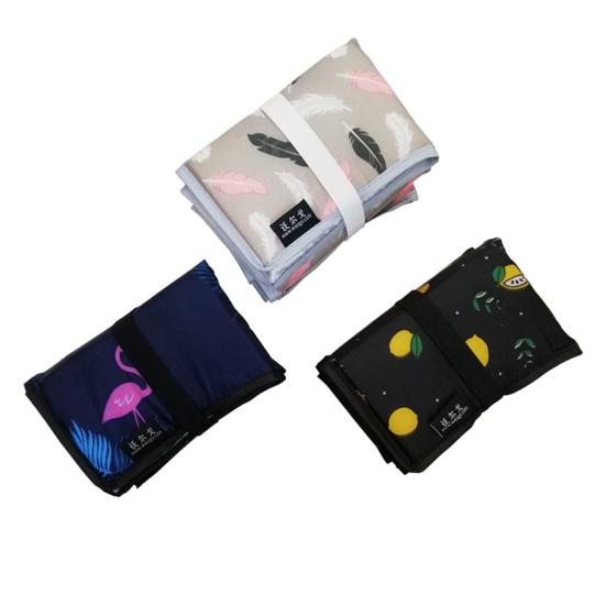 Camping Folding Mat Extra Soft Waterproof Compact Size Exquisite Pattern Collapsible Polyester Moisture-proof Cushion Hiking Picnic Seat Mat