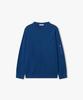 LIBERCLASSY [25Fw] Llf51682 Blue Solid Sleeve Pocket Round Knit
