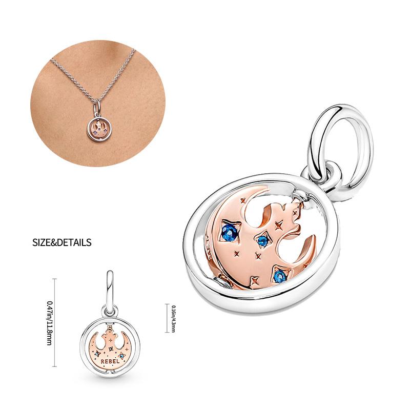 925 Silver Planet Conflict Series Charms Pendants Fit For Necklace Original Bracelet DIY Birthday Festival Women's Gifts