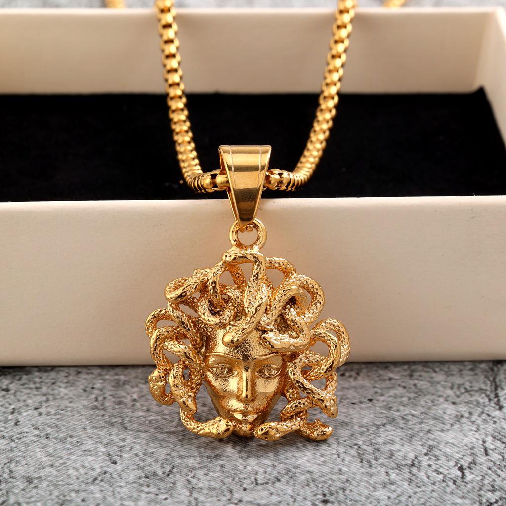 European Retro Stainless Steel Men's Sasha Pendant Necklace