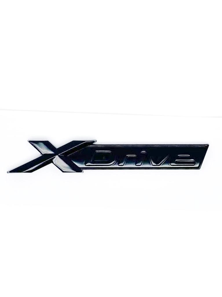 ABU1 New Chrome Black Fender & Trunk Emblem Sticker for BMW 3/4/5/6/7/8 Series X3/X4/X5/X6/Z4/GT - SDrive/XDrive/EDrive Badge Decal
