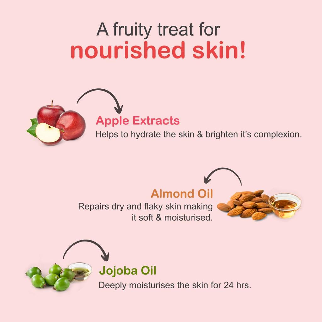 Joy Skin Fruits Lightweight Body Lotion 500ml Pack | Almond & Jojoba Oil Moisturizer for All Skin Types