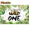 Mocsicka Safari Birthday Party Photography Background  Forest Jungle Baby Shower Children Customized Photo Backdrop Banner
