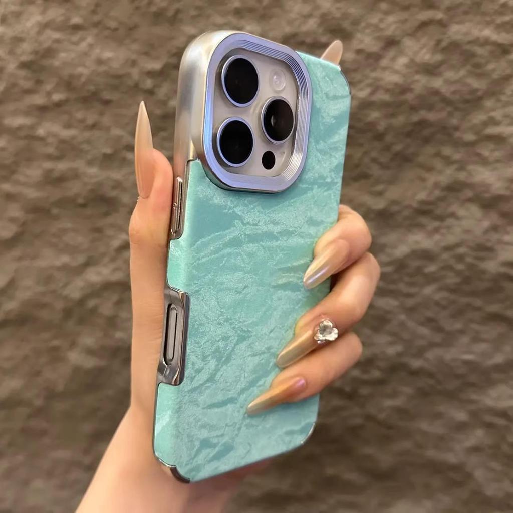 Soft Silicone Leather Snow Mountain Pattern Phone Case For iPhone 16 15 14 13 11 12 Pro Max 16 Plus Shockproof Bumper Cover