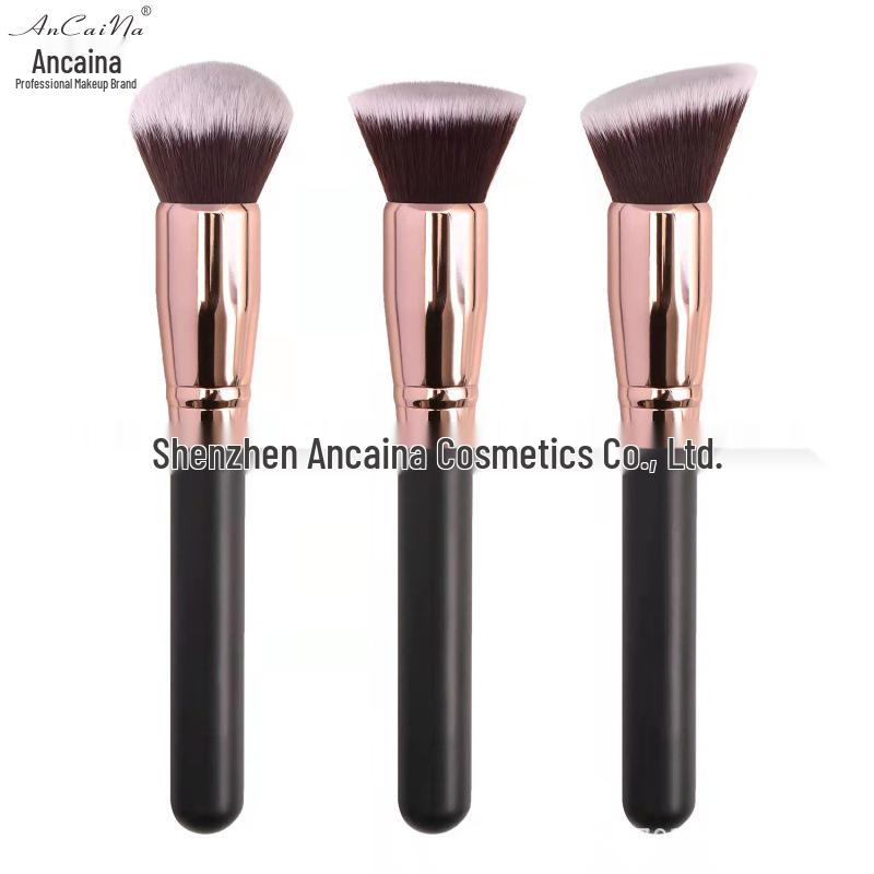 Multifunctional BB Cream Makeup Brush - Round, Angled, Flat Heads for Foundation & Powder Application