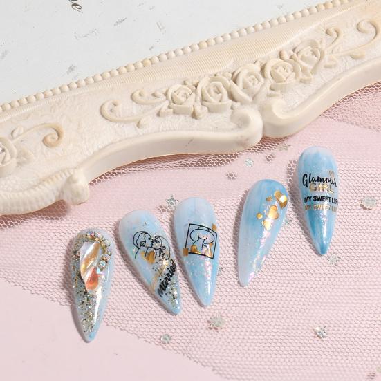 Stilvoller Nail-Art-Aufkleber, lichtecht, ultradünn, dekorativ