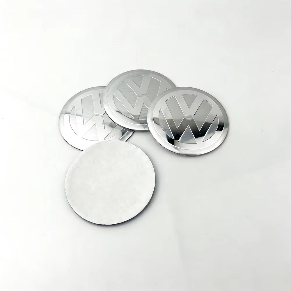 4Pcs New 56/60/65mm Volkswagen Car Wheel Center Hub Caps Badge Sticker for VW R CC TSI b6 b5 Polo Jetta MK7 GTI Tiguan Golf 4 5 VG7Y3