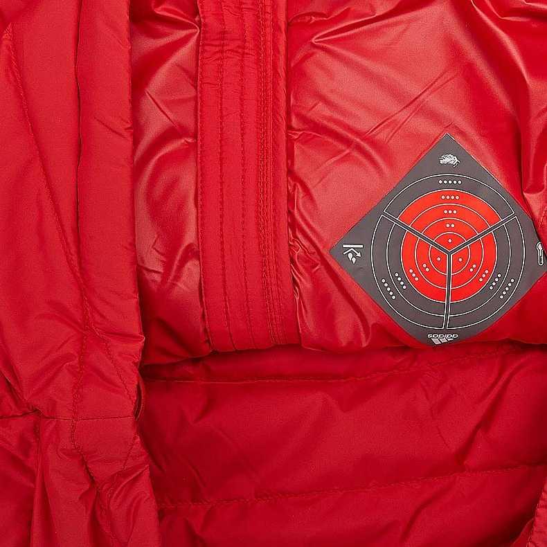 Adidas Varm Komfortabel Vindtett Hudvennlig Dunjakke Dame Yttertøy Rød AY4115