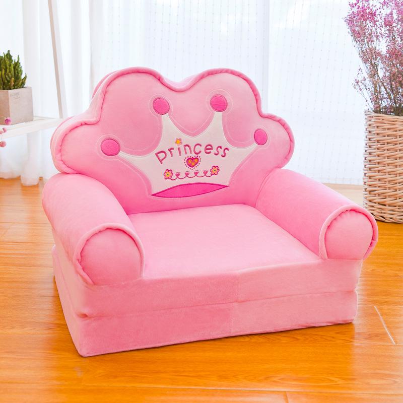 Cartoon Children's Multi-Layer Folding Plush Sofa Bed 