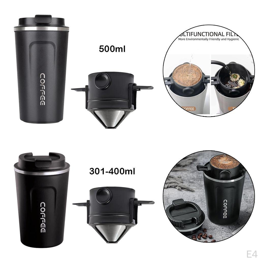 13 17 Tumbler, Stainless Steel, Vacuum Insulated with Lid And Filter Travel Mug Drinks Cup
