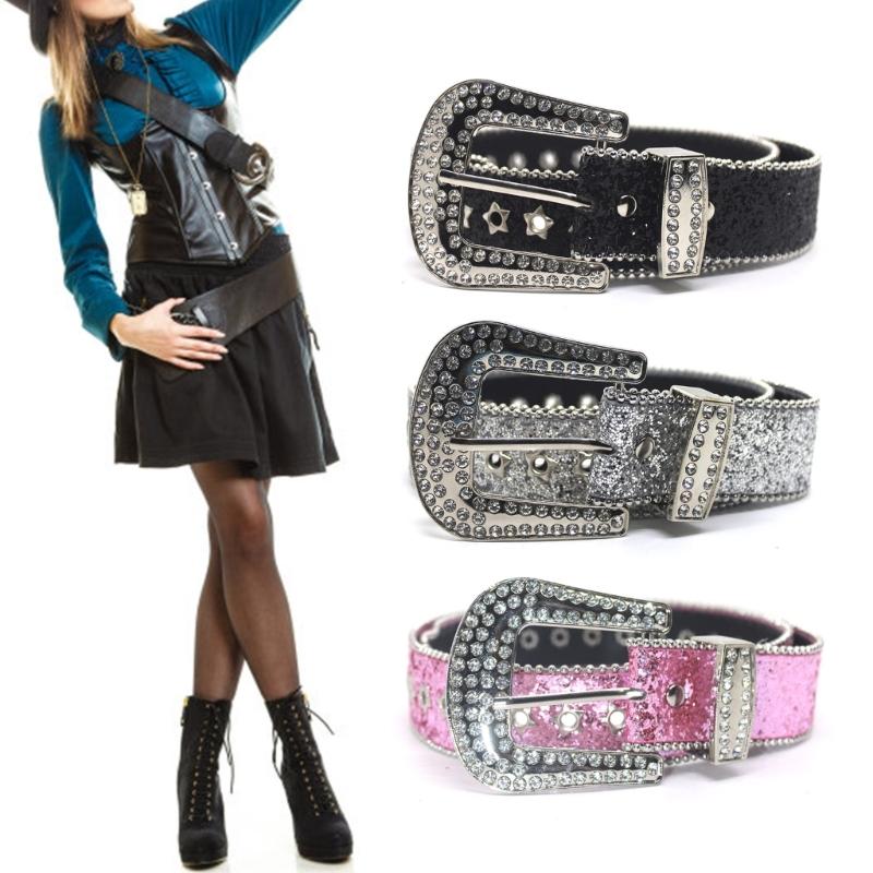Curea de talie cu strasuri pentru rochie Curea de talie cu catarama ajustabila Cu paiete pline stralucitoare Centura lata de talie pentru dama Curea de fusta