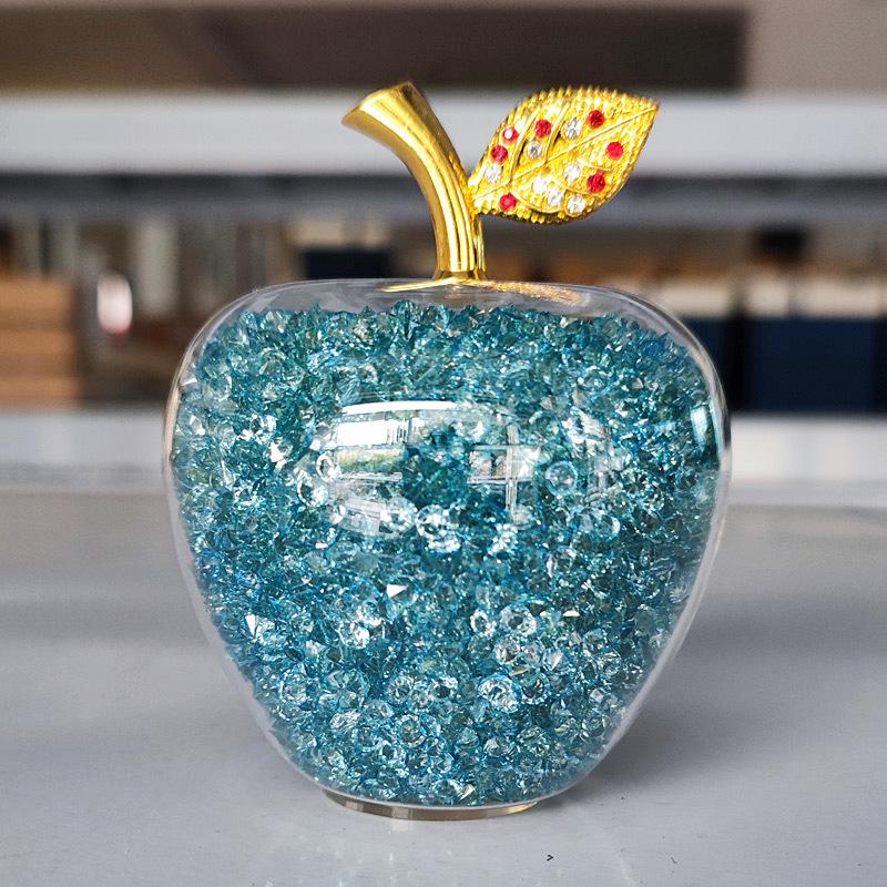 Christmas Crystal Apple Gift for Girlfriend or Wife - Perfect Birthday or Home Decor Piece for Best Friend