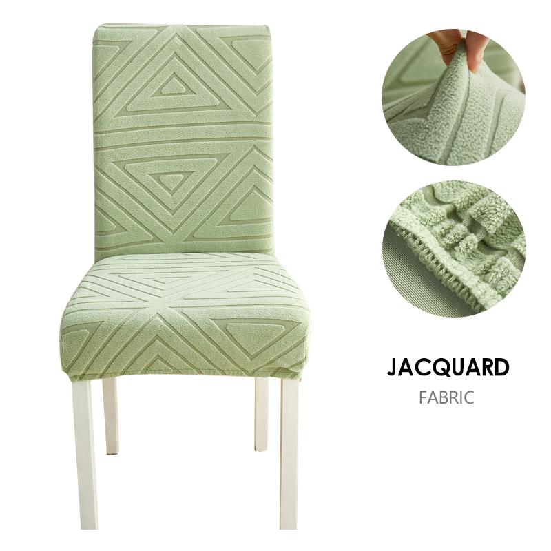 Dining Chair Cover Jacquard Parsons Chair Furniture Protector Stretch Chair Covers For Dining Room, Restaurant, Kitchen, Party