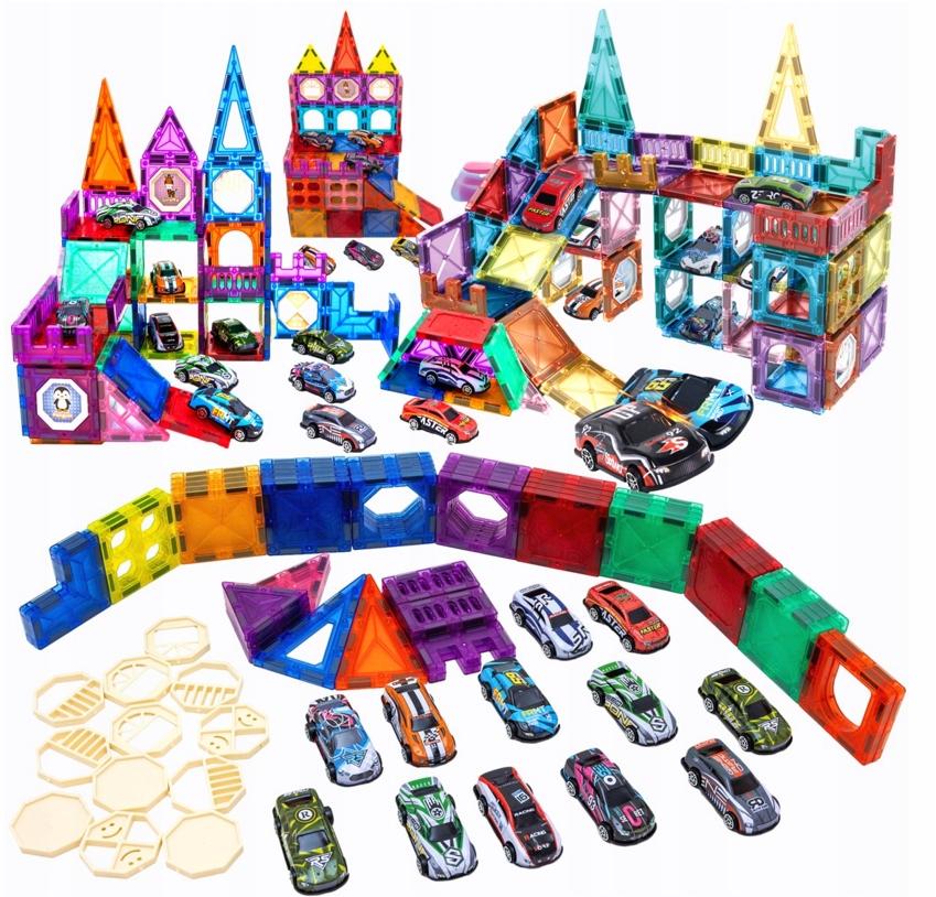 Magnetic Construction Educational Blocks For Children Car Track 82E