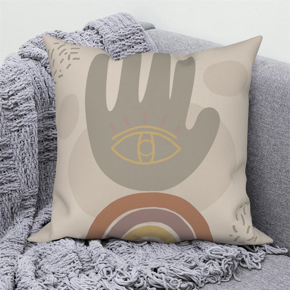 Home Sofa Office Cushion Pillowcase Wholesale  Nordic Style Abstract Plant Floral