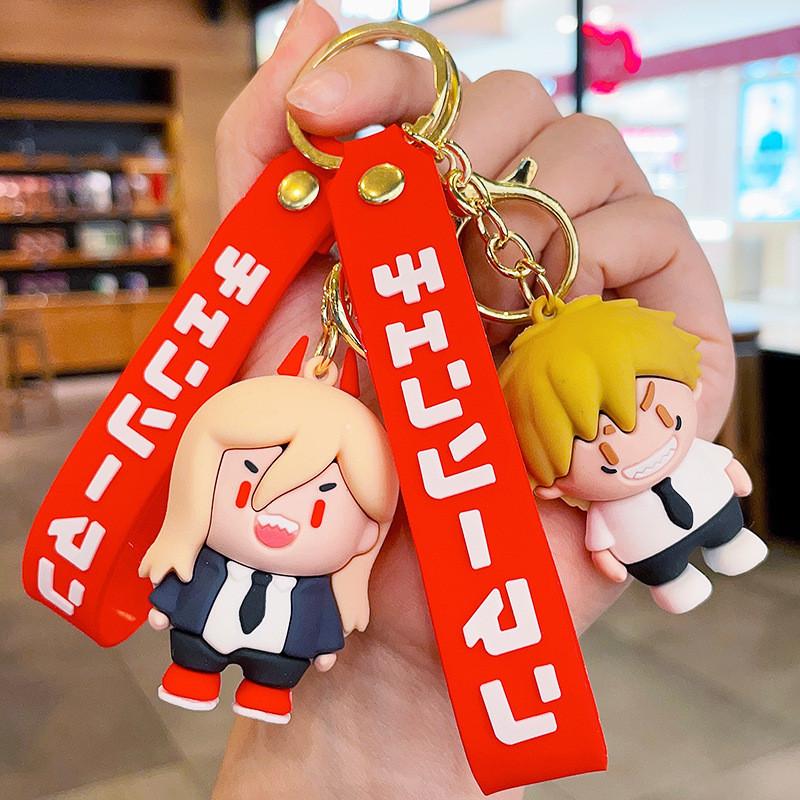 Man Charming Chainsaw Pochita Keychain Delightful Anime Accessory Character