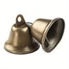 5 Pieces Bronze Vintage Openings Antique Bronze Bells Ringing Bright and Crisp Christmas Decorations Bell Pet Pendant Ideal for Holiday Party Making