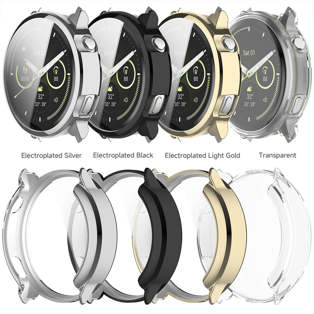 TPU+Tempered Glass Case For Garmin Venu 4 45mm/41mm Smart Watch Cover Protective Bumper For Venu4 Screen Protector Shell