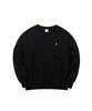 A-LABEL Sweatshirt mit einfacher Paspel Schwarz