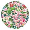 50 Cute Floral Cartoon Stickers for Desktop, Water Cup, Phone Case & Laptop Decoration