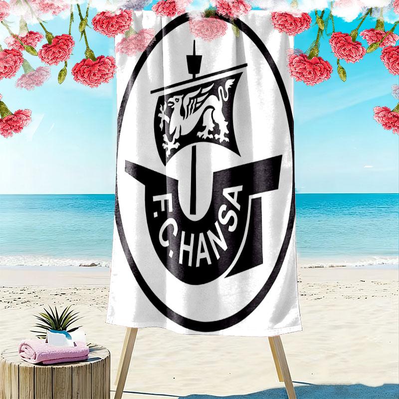 Hansa Pride Print Beach Towel, Large Soft Quick Dry Towel for Beach Camping Swimming