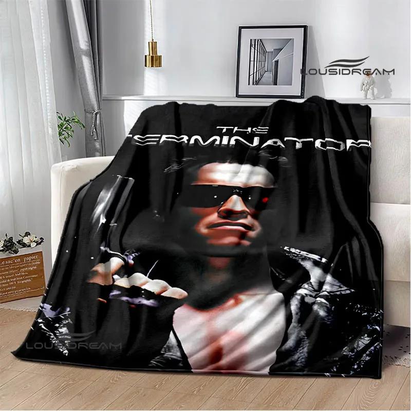 Schwarzenegger Terminator print blankets Children's warm blanket soft and comfortable blanket home travel blankets birthday gift