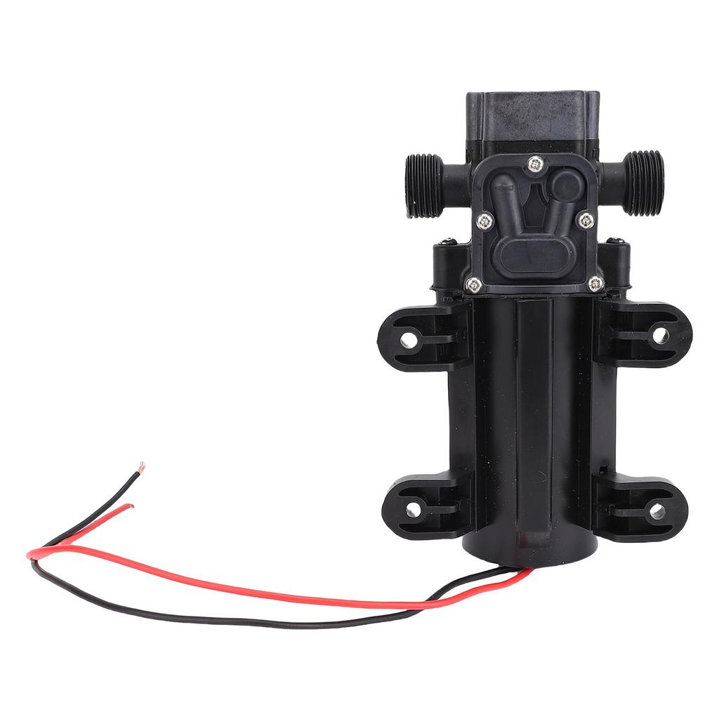 Micro Diaphragm Pump Self Priming Water Pressure Pump for RV Car Washing Watering 60W 80M Head G1/2 Inlet and Outlet