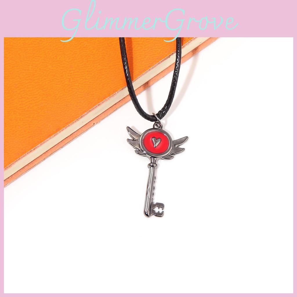 Hotel Key Necklace With Anime Cartoon Metal Pendant Jewelry Fashion Gift
