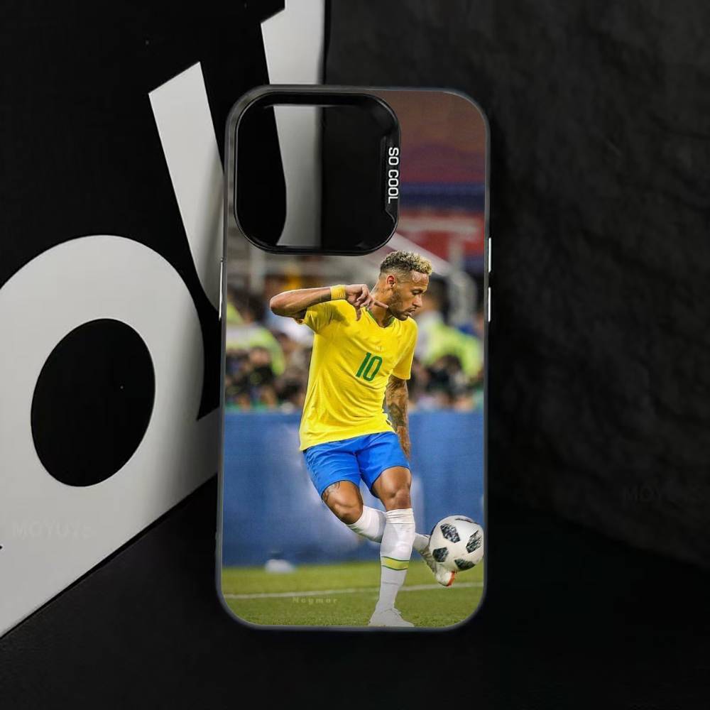 Fußball Für -Ney- 10 Handyhülle Für iPhone 17,16,15,14,13,12,11 Plus,Pro Max,XS,Bunte Silberne Schwarze Hülle
