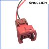2 Pin AMP Waterproof Automotive Wire Harness Knock Sensor Plug For Nissan MMC 4G91 4G92 4G93 Fuel Injector PB185-02326