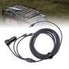 3 in 1   Power Cable USB C Car   18AWG   48W PD30W QC3.0 Power Supply Adapter 6.6ft Cable for   Dish  , Portable, Heatproof