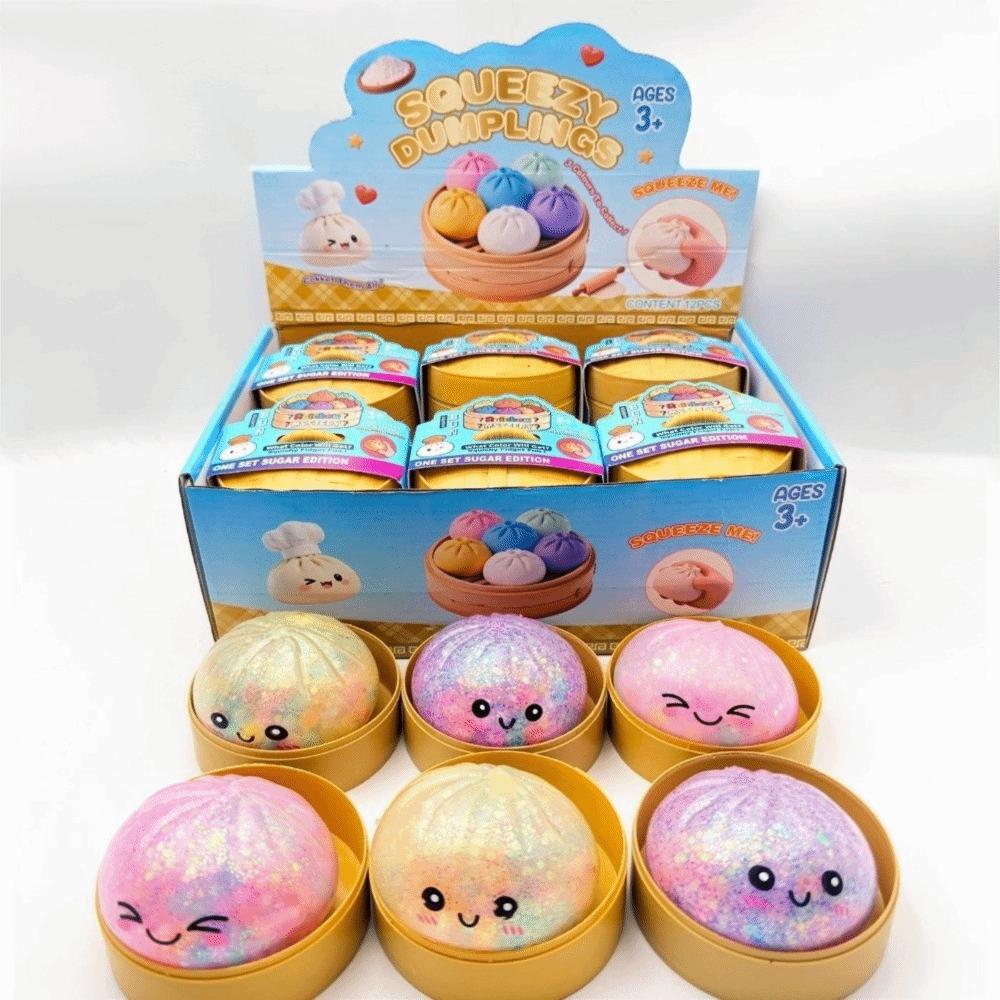 Soft Dumpling Squeeze Toy Realistic Reduce Pressure Toy Dumpling Squishy Toy  Gift Giving