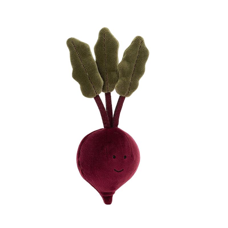 

JELLYCAT Fun Food Series Lively Vegetables Beetroot Doll Plush Doll 22cm Tall