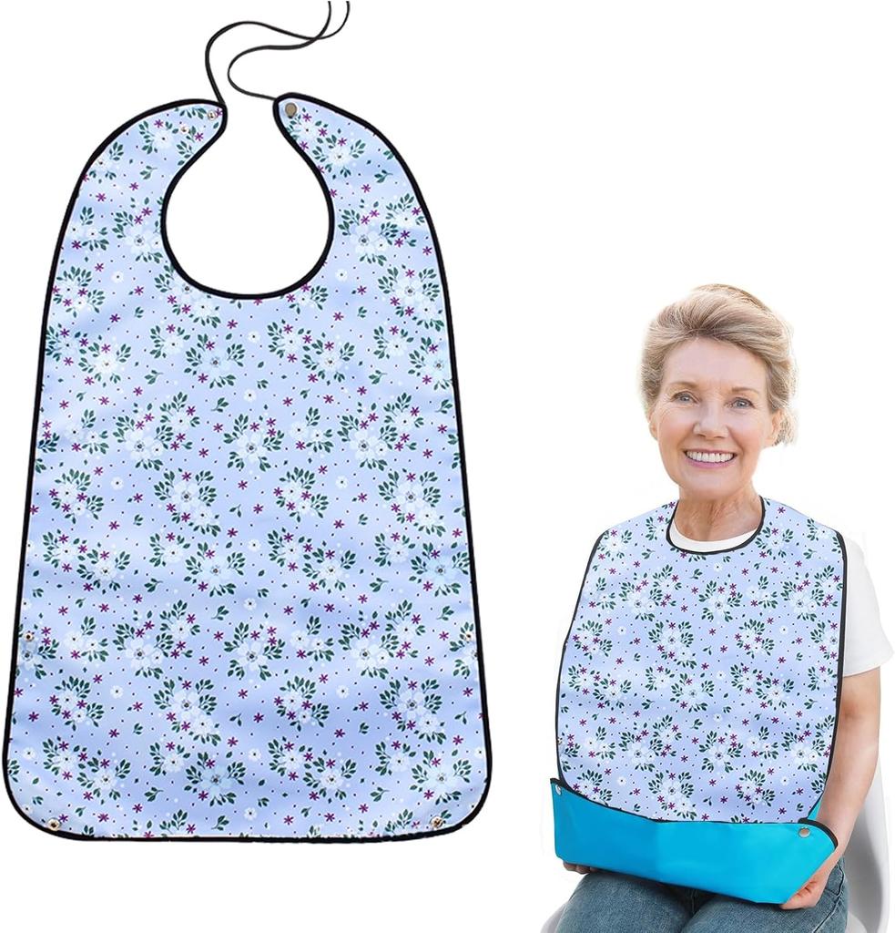 Hiliboo Waterproof Dining Apron For Elderly With Pocket Model 01